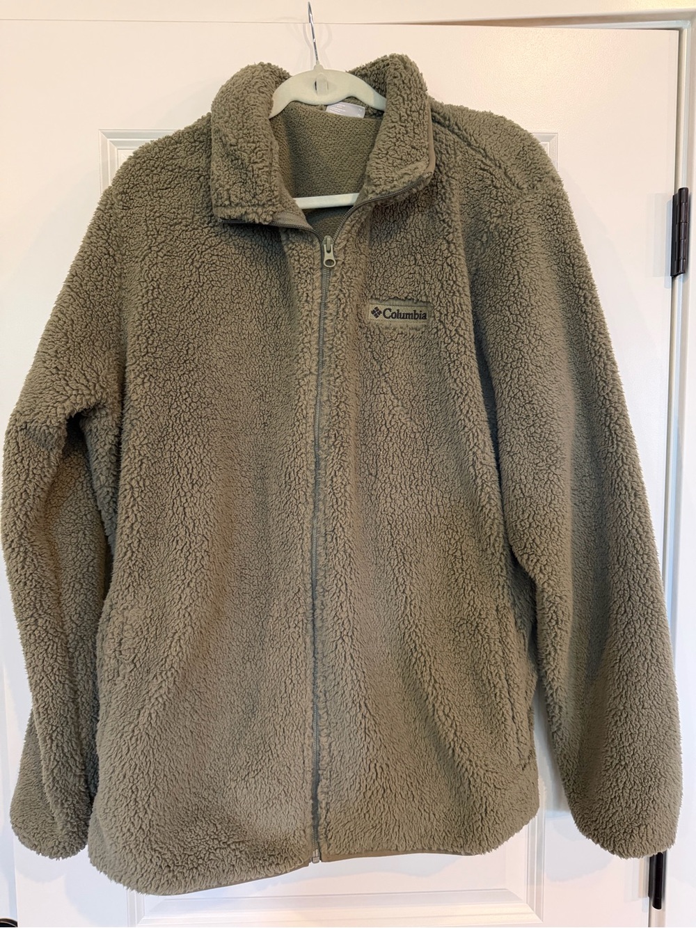 Columbia Men’s Olive Sherpa Full-Zip Jacket
